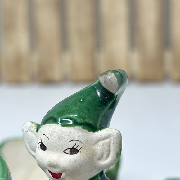 Treasure Craft Green Pixie Elf Tree Stump Cigarette holder with Ash Tray - Picture 6 of 14